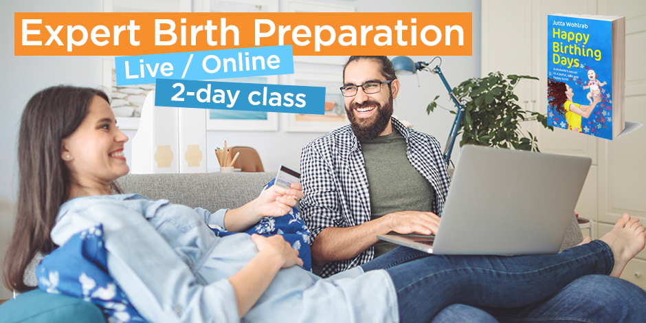 Birth preparation „Happy Birthing Days“ Sat+Sun (English) (ONLINE)